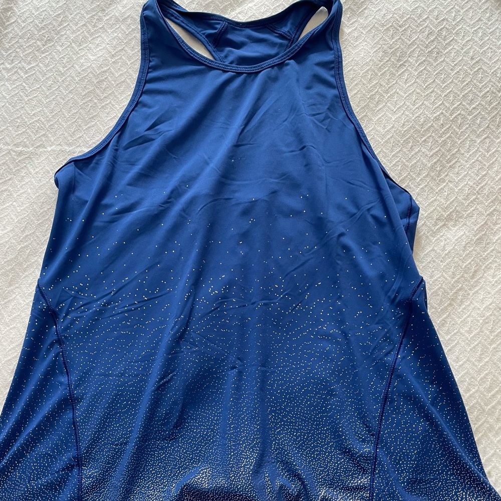 Workout tank in royal blue